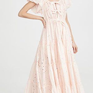 Innika Choo Peasant Dress 'Alotta Gud', Blush, XS